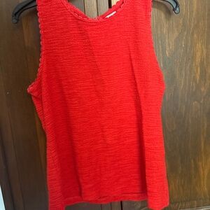 Red J Crew tank top